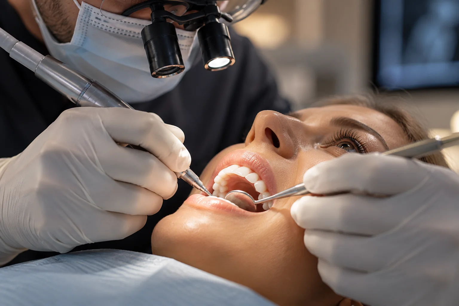 Imagen ilustrativa de instrumental en una intervención dental